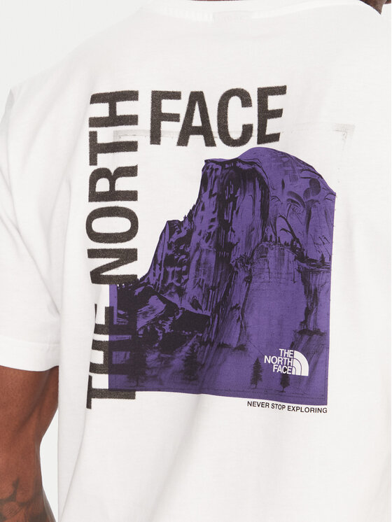 The North Face The North Face T-Shirt Half Dome Photo NF0A8EE9 Biały Regular Fit