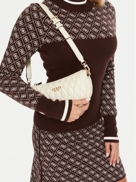 Guess Guess Ročna torba Valla Mini HWQG81 22720 Écru
