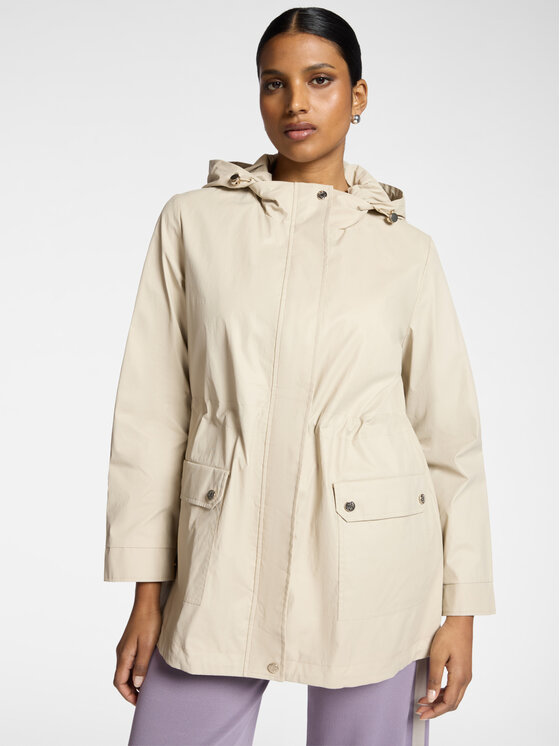 Elena Mirò Elena Mirò Giubbotto piumino F245P000188N002 Crema Regular Fit