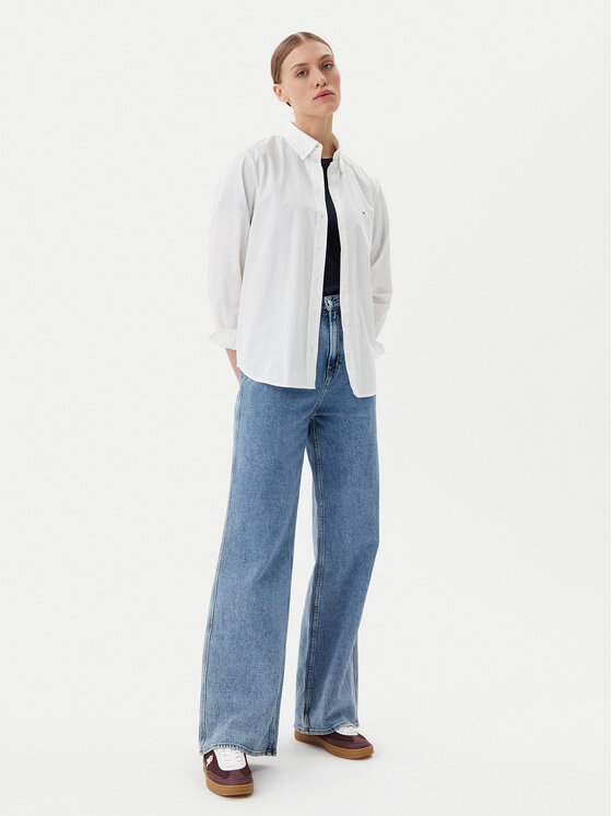 Tommy Jeans Tommy Jeans Cămașă DW0DW20290 Alb Regular Fit