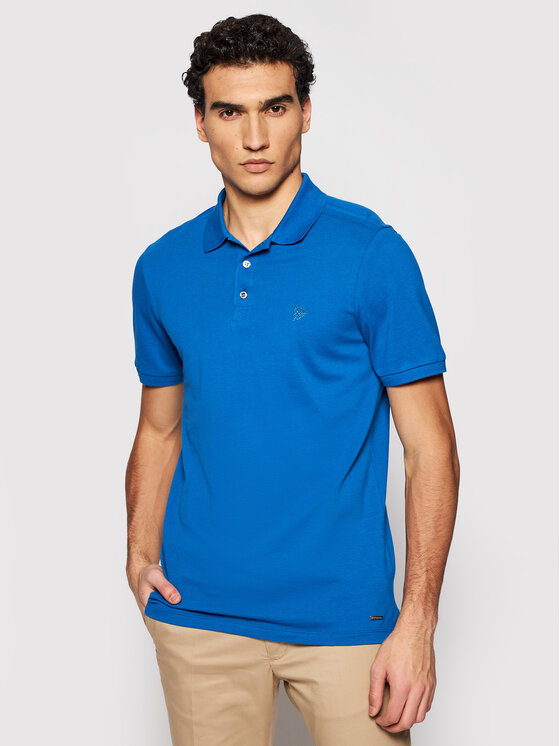 Roy Robson Polo marškinėliai 4800-90 Mėlyna Regular Fit