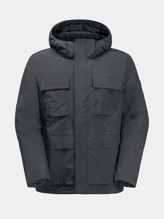 Jack Wolfskin Jack Wolfskin Μπουφάν χειμωνιάτικο Textor Utility Jkt 1116101 Μαύρο Regular Fit