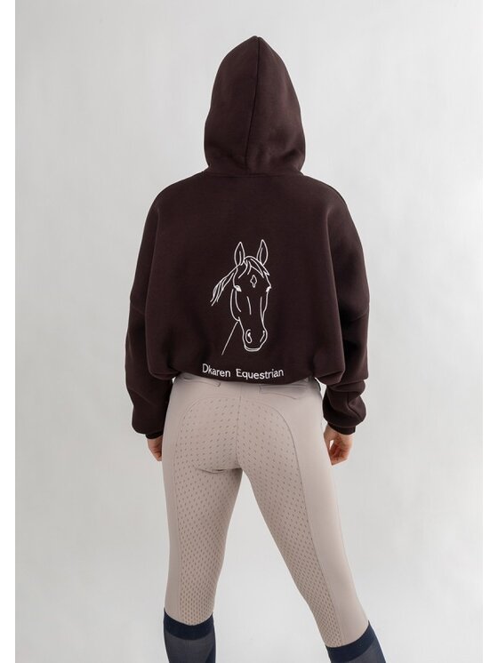 DKaren Sport DKaren Sport Bluza Eq27 Brązowy Classic Fit