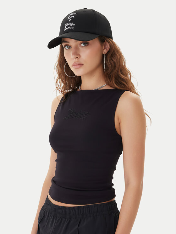 Juicy Couture Juicy Couture Baseball sapka Peace Love And Juicy JCAWH225703 Fekete