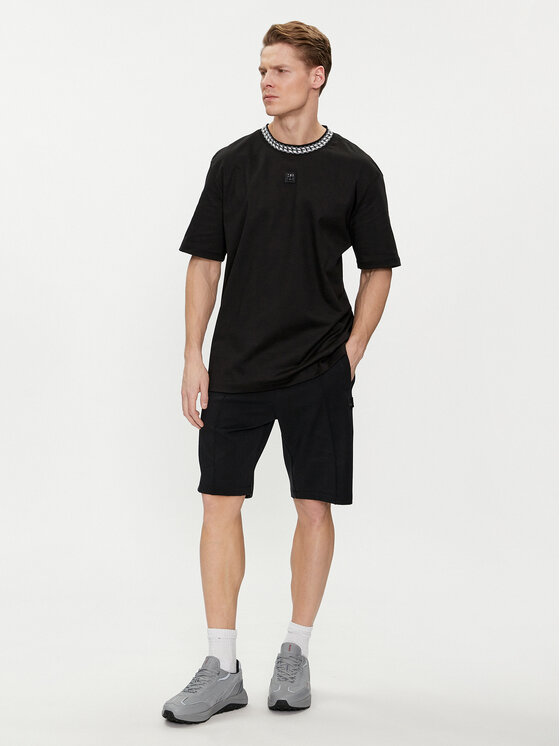 HUGO Hugo Majica 50510035 Črna Relaxed Fit