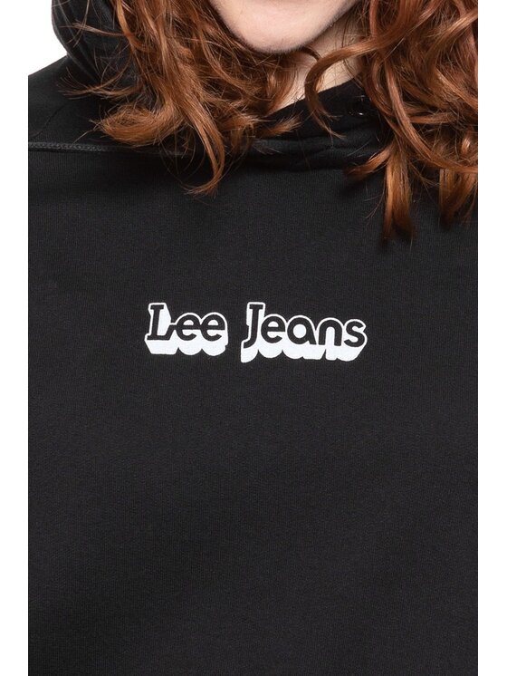 Lee Lee Bluza HOODIE Czarny Regular Fit