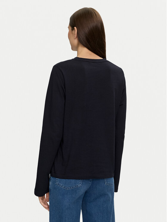 Tommy Hilfiger Tommy Hilfiger Blúz Logo WW0WW43620 Sötétkék Regular Fit