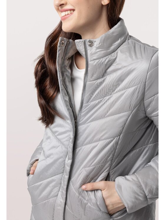 QUIOSQUE QUIOSQUE Zimní bunda 9SC001 Šedá Regular Fit
