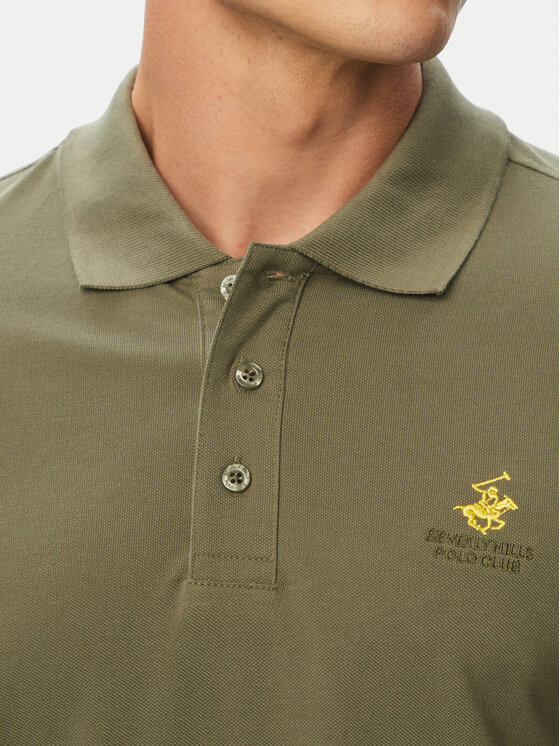 Beverly Hills Polo Club Beverly Hills Polo Club Tricou polo P-SS26M-P450124 Verde Regular Fit