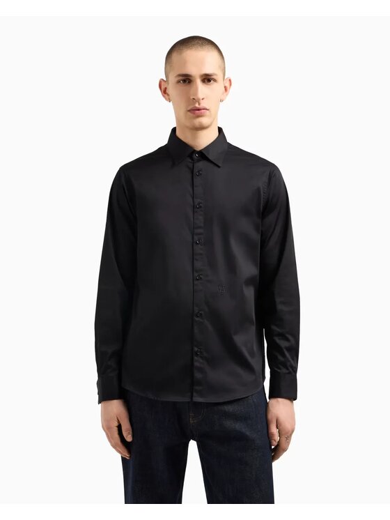 Armani Exchange Armani Exchange Camicia XM000339AF10192 Nero Regular Fit
