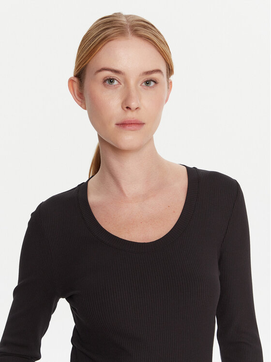 Calvin Klein Calvin Klein Bluse LV044D235G Schwarz Slim Fit