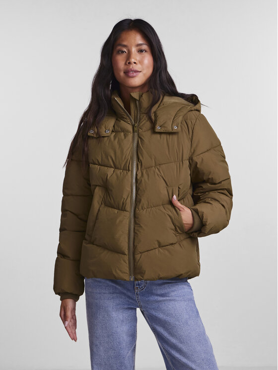 Pieces Pieces Átmeneti kabát Jamilla 17126620 Zöld Regular Fit
