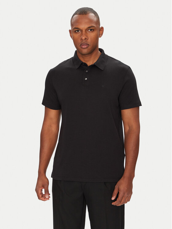 Tricou polo Calvin Klein Bărbați, Mărimea: S, Negru, Supima LV04LB276G