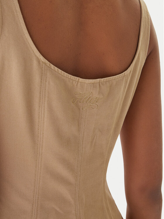 HUGO HUGO Vsakodnevna obleka Kademe 50559409 Bež Regular Fit