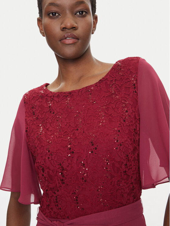 Swing Swing Coctailkleid 5AI02500 Dunkelrot Regular Fit