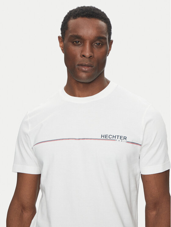 Hechter Paris Hechter Paris T-shirt 75008 151919 Bijela Regular Fit