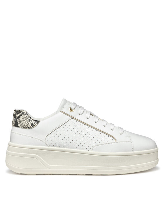Geox Geox Sneakersy D Spherica Ecub-2 D55WVB 0BCAR C0405 Biały