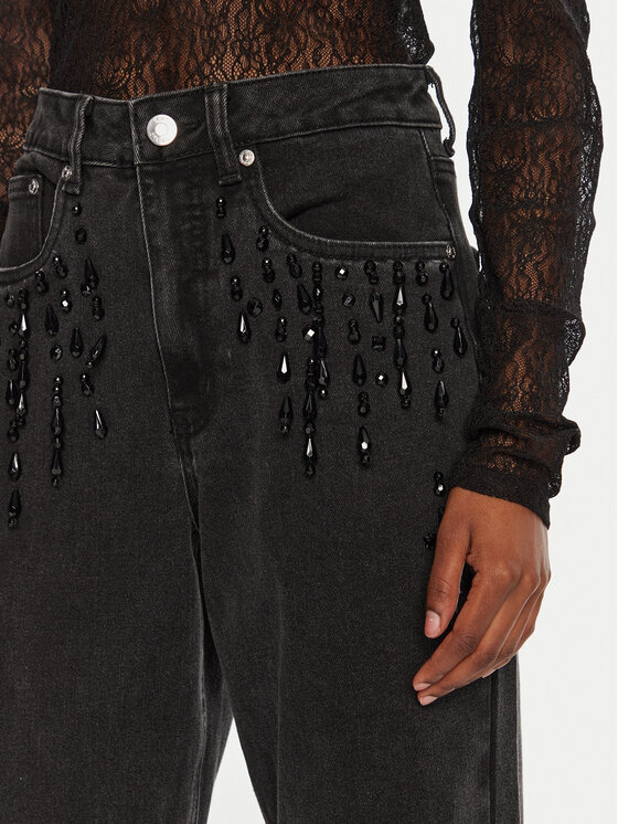 Gestuz Gestuz Jeansy Similina 10909652 Szary Wide Leg