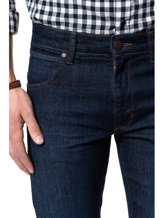 Wrangler Wrangler Jeansy LARSTON Niebieski Slim Fit