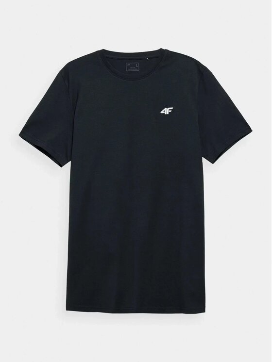 4F 4F Tričko 4FWSS25TTSHM3095-031S Tmavomodrá Regular Fit