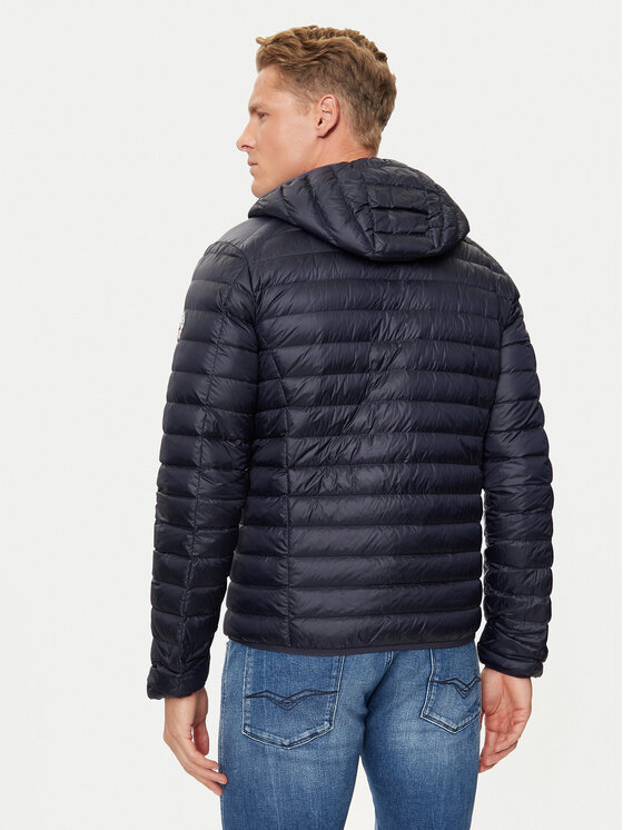 Jott Jott Pūkinė striukė Nico P000MDOW01 Tamsiai mėlyna Slim Fit