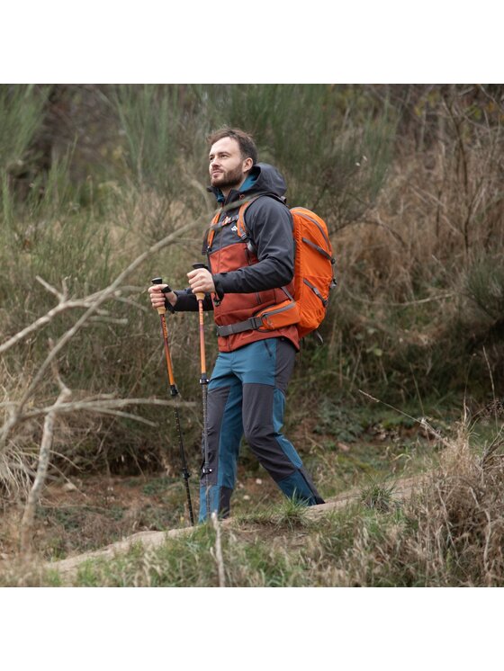 Alpinus Alpinus Spodnie outdoor Dekan Granatowy Regular Fit