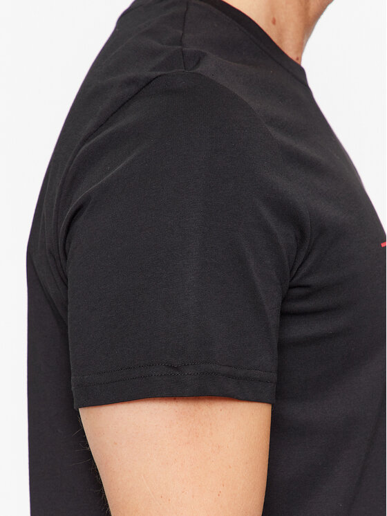 4F 4F T-shirt 4FAW23TTSHM0878 Crna Regular Fit