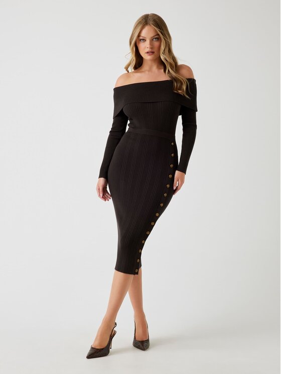 Guess Guess Vestito da giorno 178886 Marrone Classic Fit