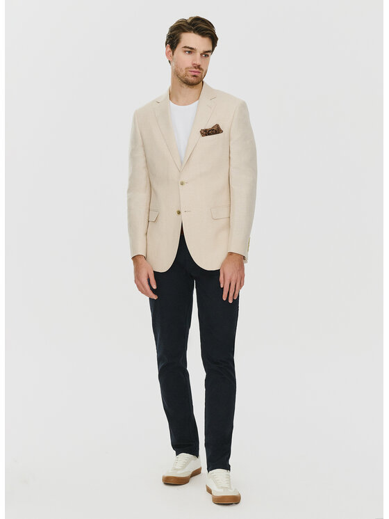 Pako Lorente Pako Lorente Marynarka P24SF-3X-020 Écru Slim Fit