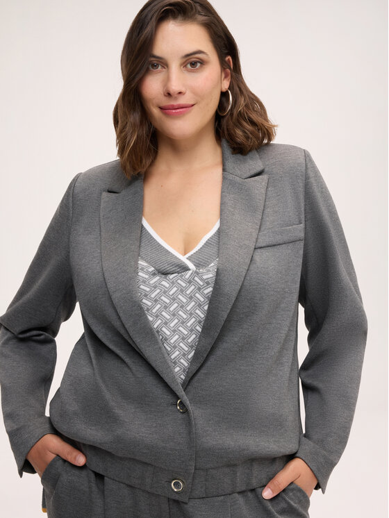 Fiorella Rubino Fiorella Rubino Giacca da abito Q051T000301N013 Grigio Boxy Fit