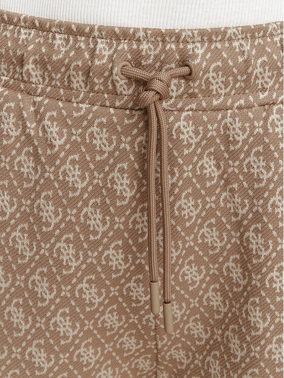 Guess Guess Spodnie dresowe V6YB27 K5181 Brązowy jasny Relaxed Fit