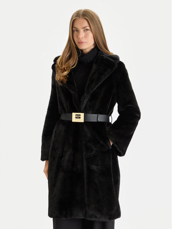 Gaudi Gaudi Krzno 521FD39003 Crna Regular Fit