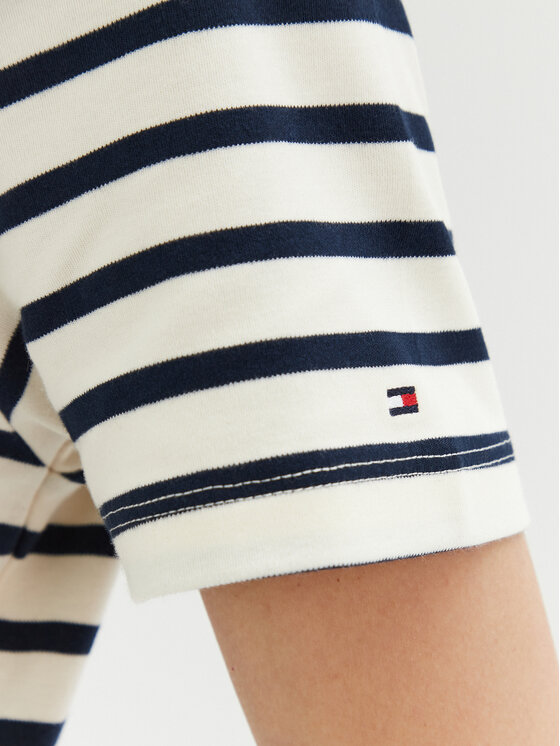 Tommy Hilfiger Tommy Hilfiger Majica WW0WW42907 Écru Regular Fit