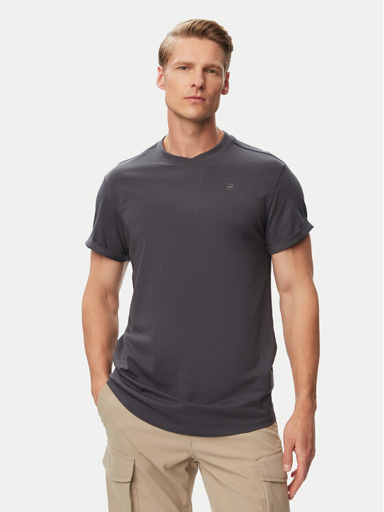 G-Star Raw Tricou Lash D16396-B353 Gri închis Relaxed Fit