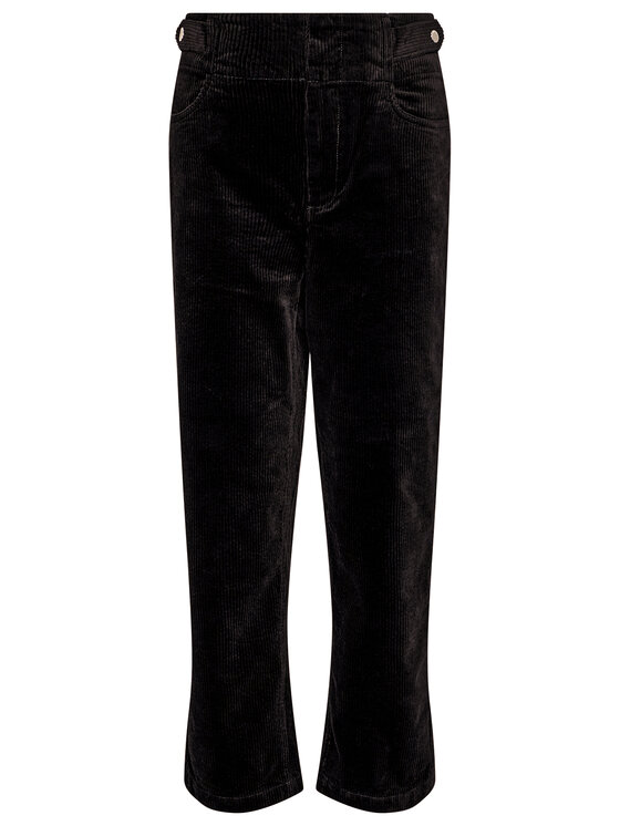 Tommy Jeans Tommy Jeans Bavlnené nohavice Corduroy DW0DW09092 Čierna Regular Fit