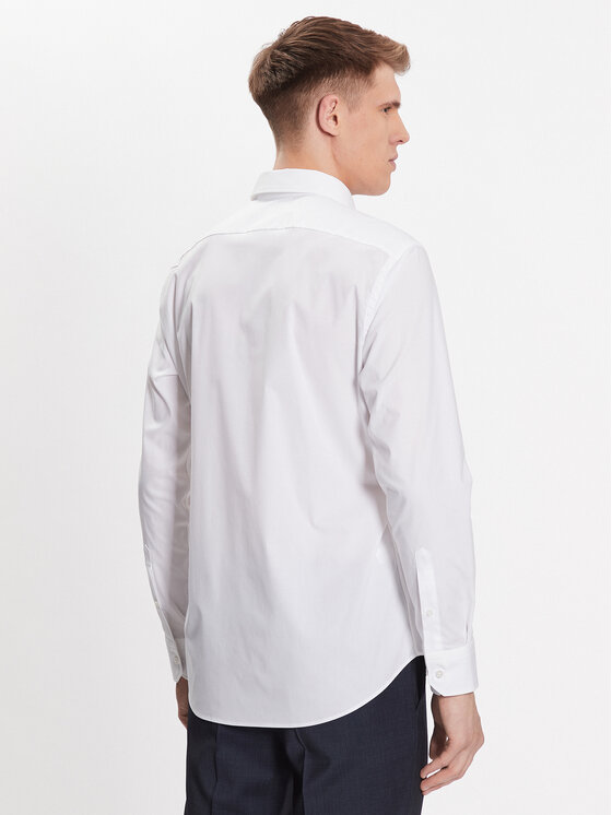 BOSS Boss Krekls 50473265 Balts Regular Fit