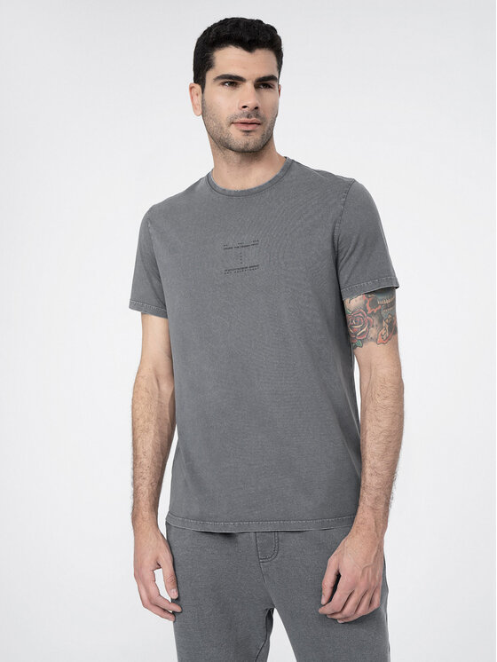 4F 4F Футболка 4FSS23TTSHM296 Сірий Regular Fit