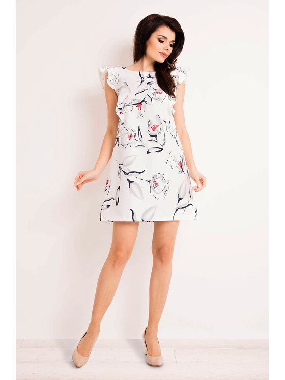 Infinite You Infinite You Sukienka letnia M123 Kremowy