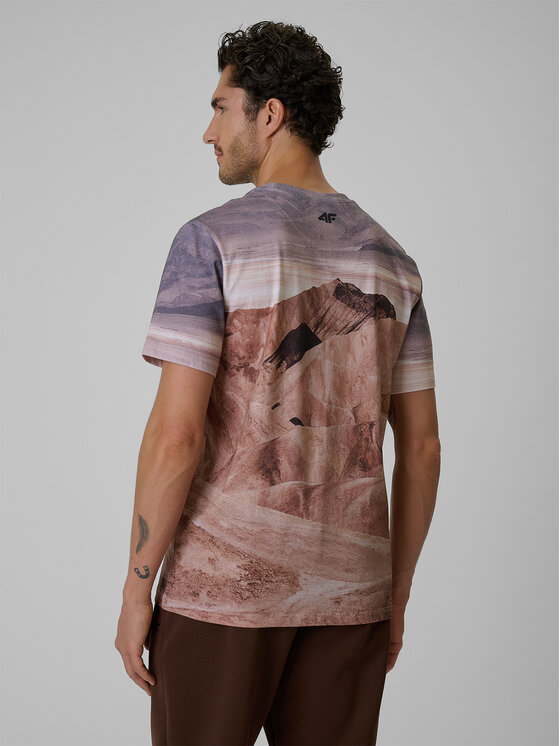 4F 4F T-Shirt LIMITLESS DESERT Beżowy Regular Fit
