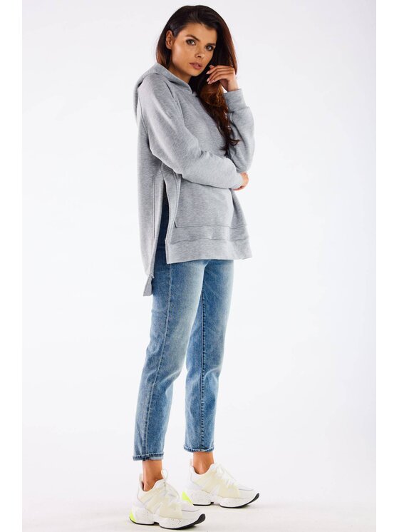 Infinite You Infinite You Felpa M280 Grigio Basic Fit