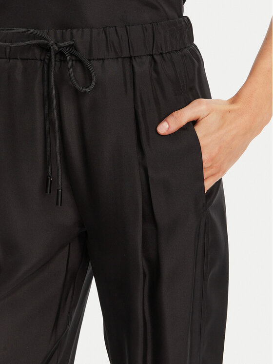 Marella Marella Παντελόνι υφασμάτινο Abetaia 2513131095 Μαύρο Relaxed Fit