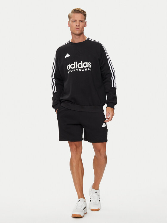 adidas adidas Μπλούζα House of Tiro IW0172 Μαύρο Regular Fit
