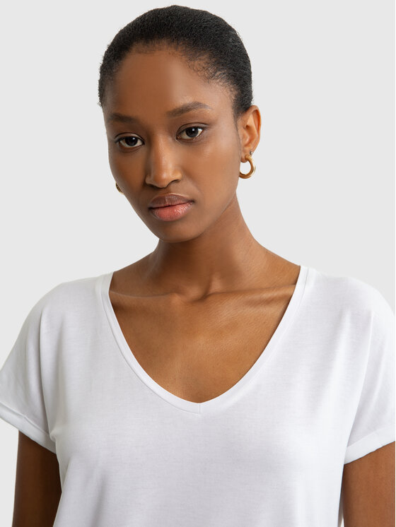 BIG STAR BIG STAR T-Shirt VALERIA Biały Basic Fit