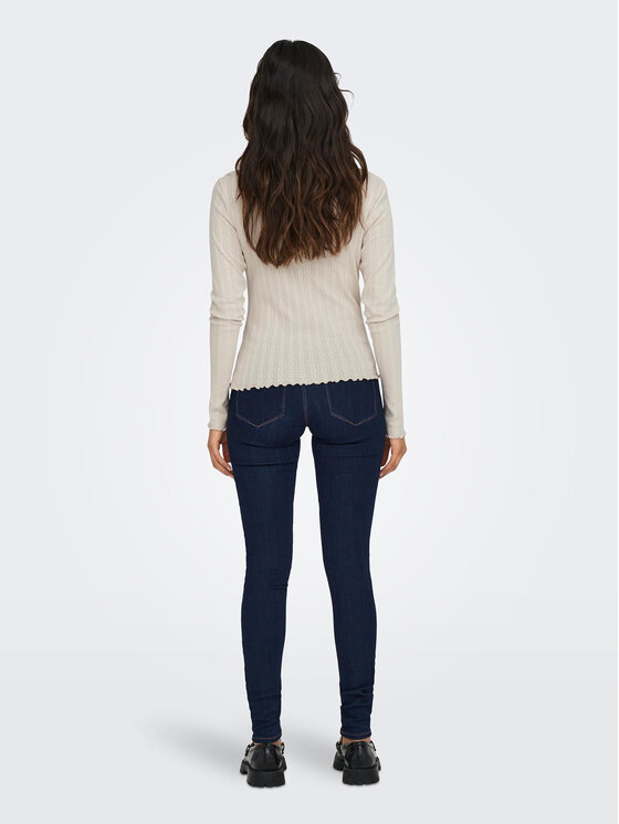 ONLY ONLY Bluzka Carlotta 15291987 Beżowy Regular Fit