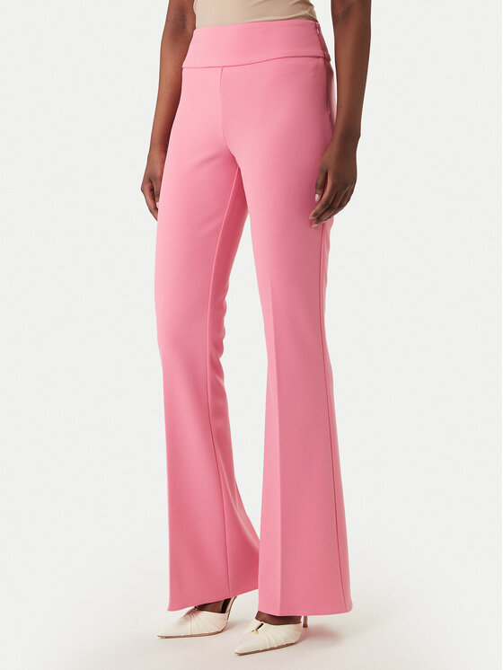 Rinascimento Pantaloni din material CFC0127875003 Roz Straight Fit