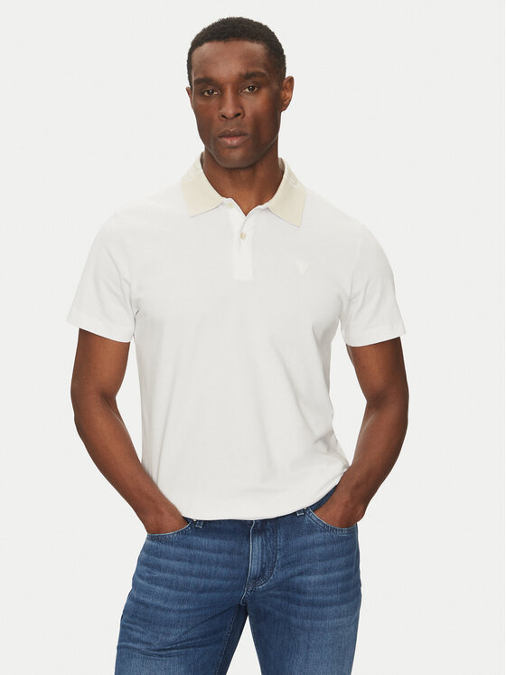 Poloshirt Guess, Größe M Weiß M5GP66 J1314