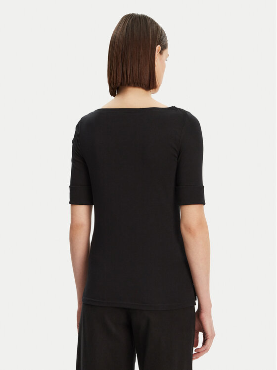 LAUREN RALPH LAUREN Lauren Ralph Lauren Bluse Brs-Knits 200654963 Schwarz Regular Fit