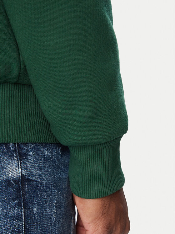 Lacoste Lacoste Bluza SH8866 Zielony ciemny Regular Fit