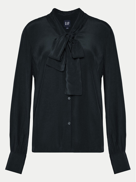 Gap Gap Bluzka 618636-01 Czarny Regular Fit