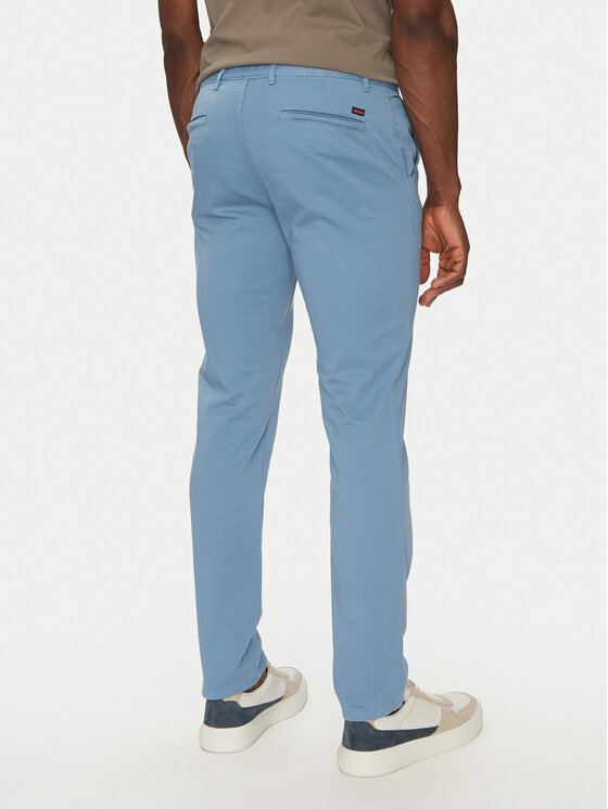 BOSS BOSS Chino nohavice Chino_Slim 50510933 Modrá Slim Fit